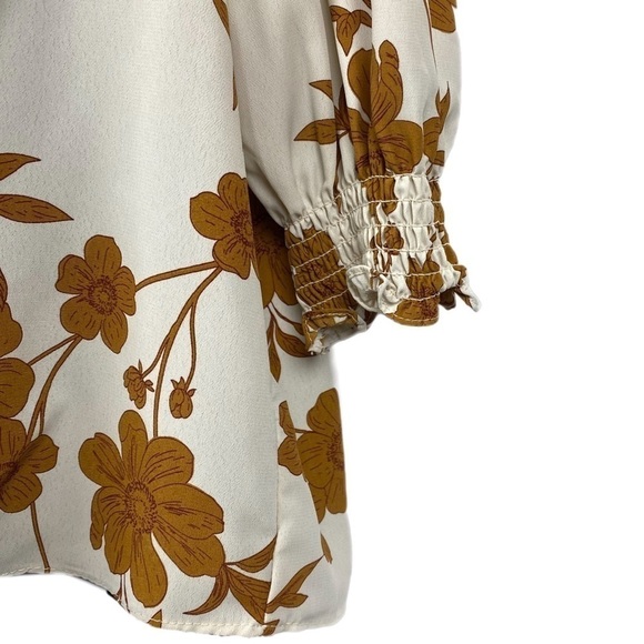 NWT | Sanctuary High Autumn Button Up Tie Front Blouse Size Medium - Picture 7 of 10